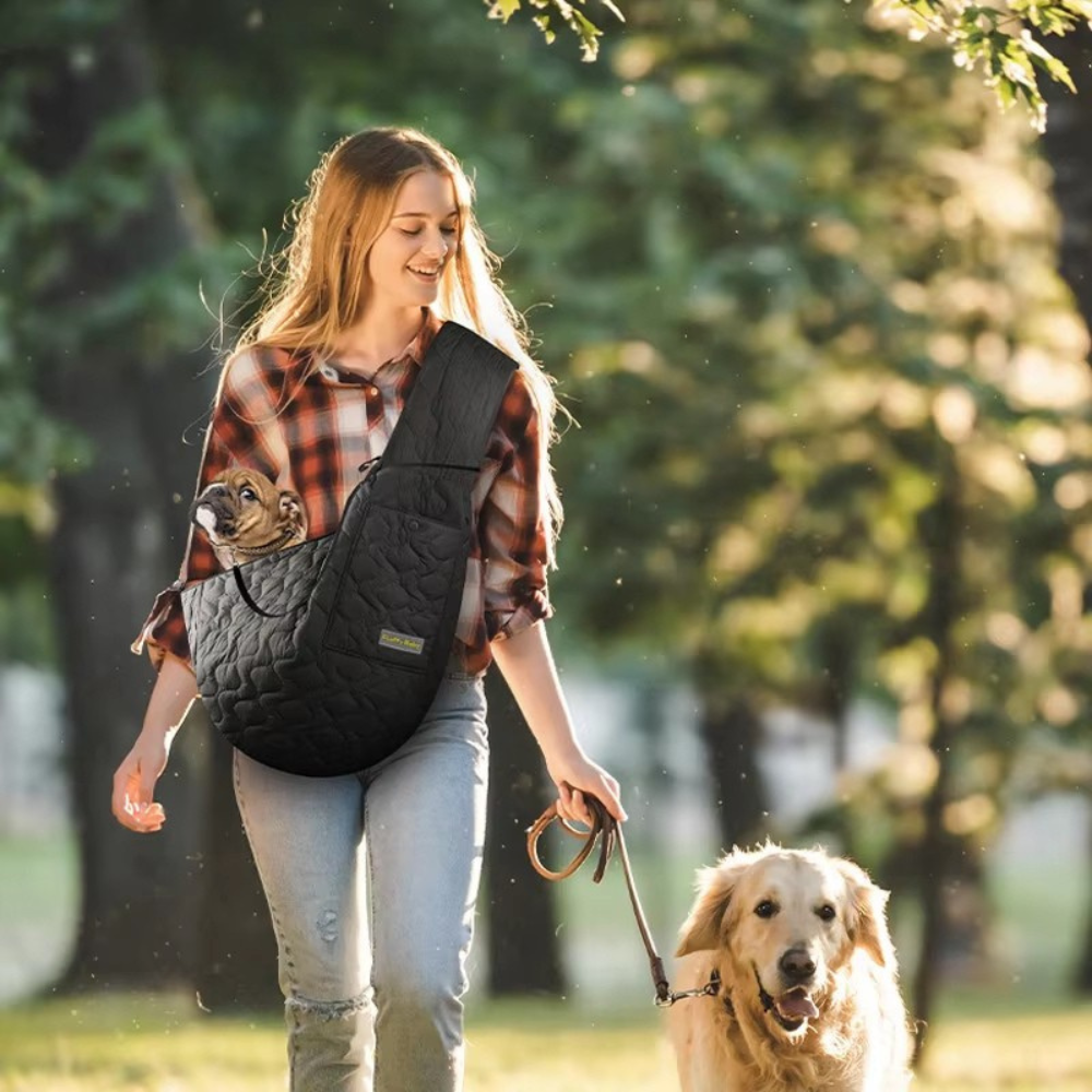 Sac à bandoulière de voyage réglable pour animaux de compagnie