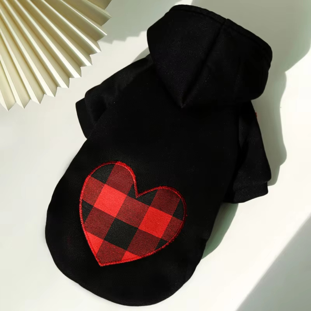 Manteau d'hiver réversible à carreaux pour chien