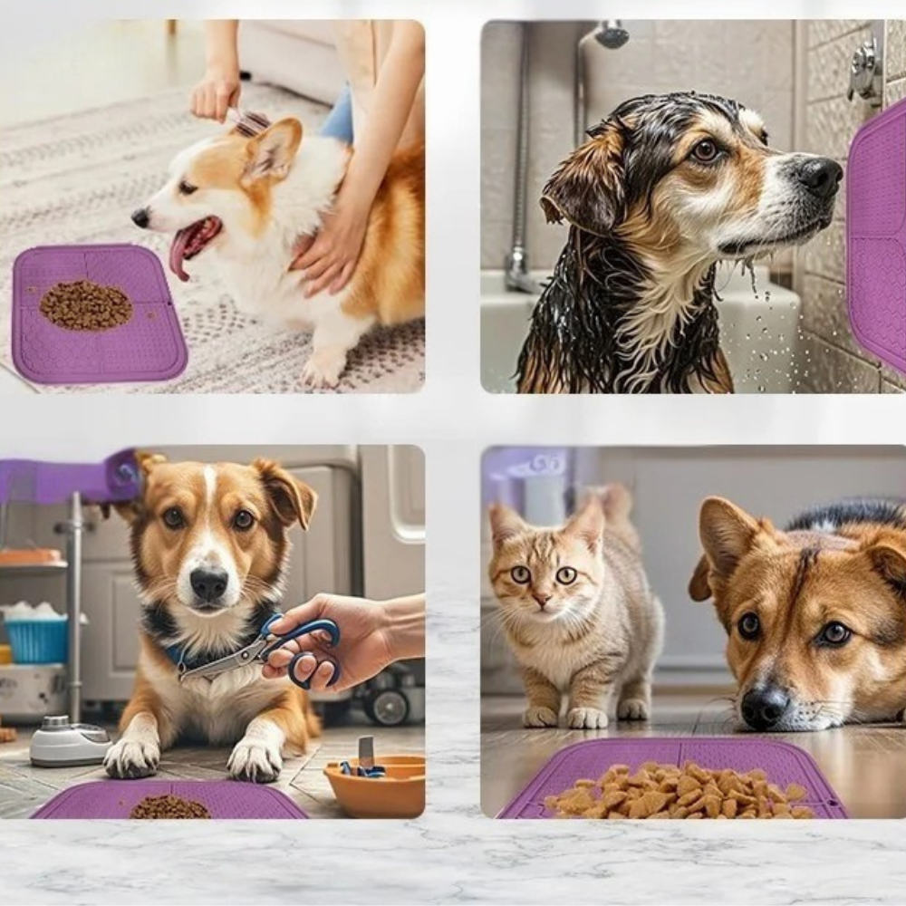 Tapis à lécher anti-étouffement pour animaux de compagnie
