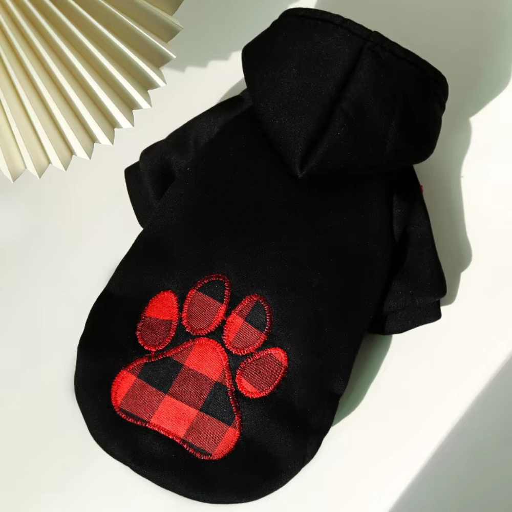 Manteau d'hiver réversible à carreaux pour chien