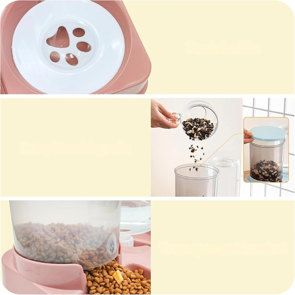 Ensemble Distributeur Automatique de Nourriture et Eau pour Animaux