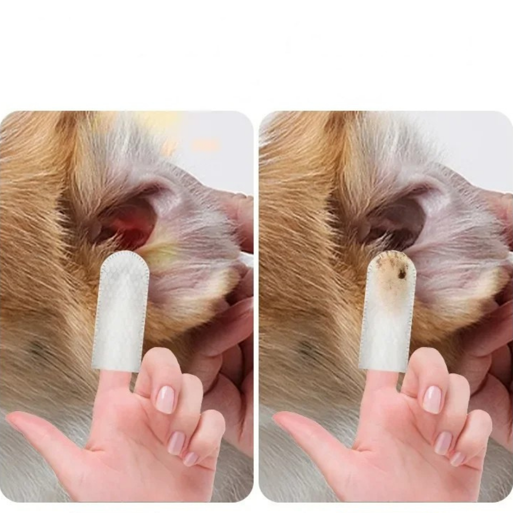 Lingettes Nettoyantes pour Oreilles d'Animaux