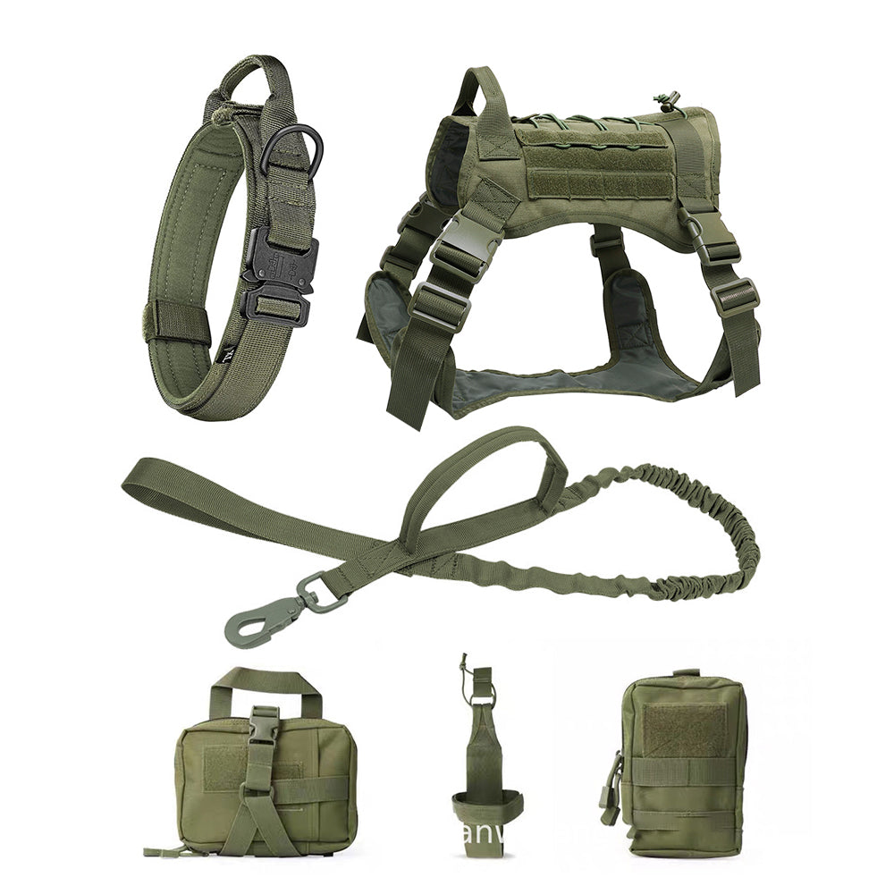 Ensemble Militaire - Harnais et Laisse pour Chien