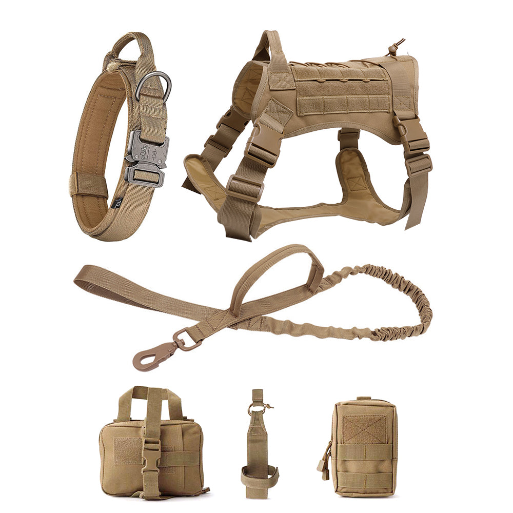 Ensemble Militaire - Harnais et Laisse pour Chien