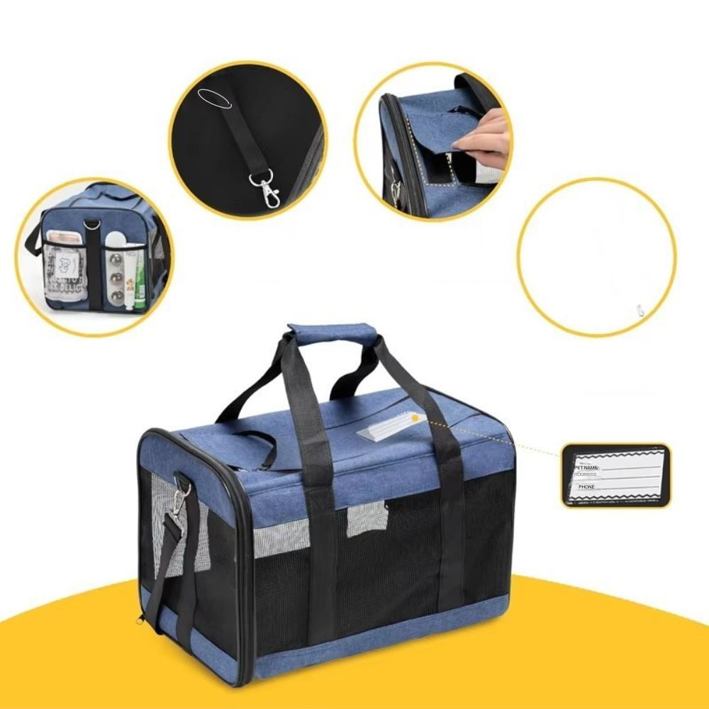 Sac de voyage compact et pliable pour chats et chiens