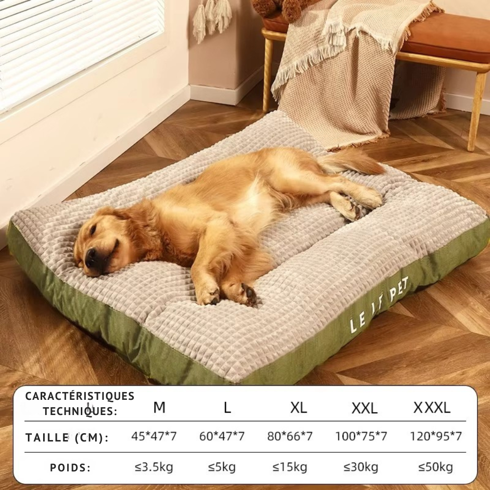 Tapis de couchage douillet pour petits et grands chiens et chiots