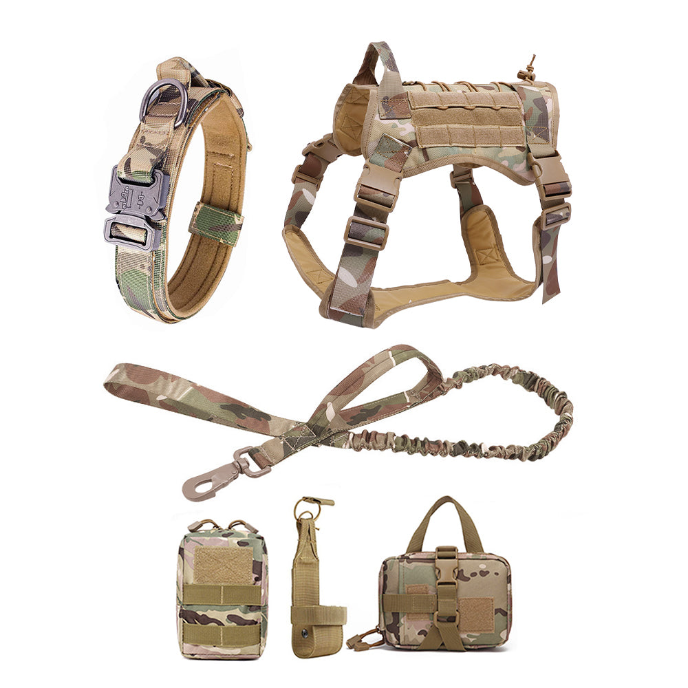 Ensemble Militaire - Harnais et Laisse pour Chien