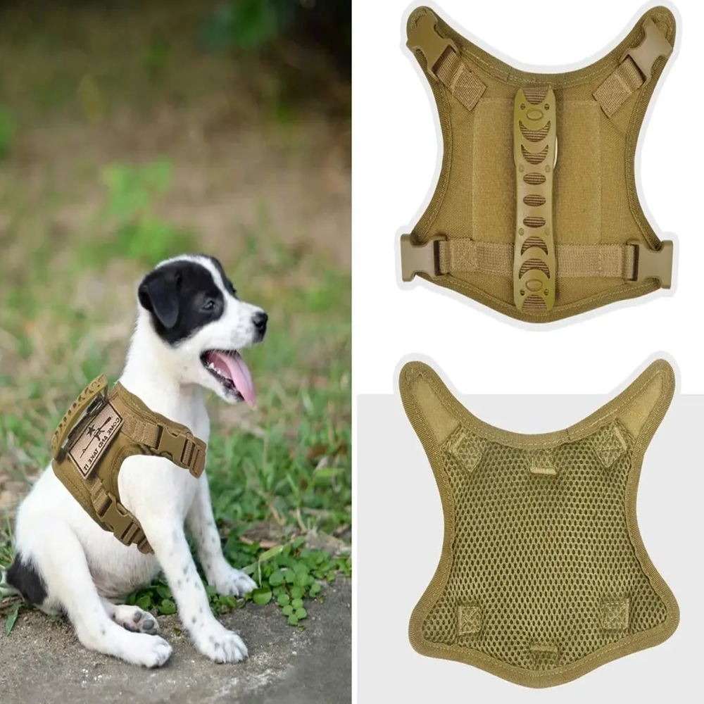 Harnais Militaire Tactique Ajustable pour Petit Chien