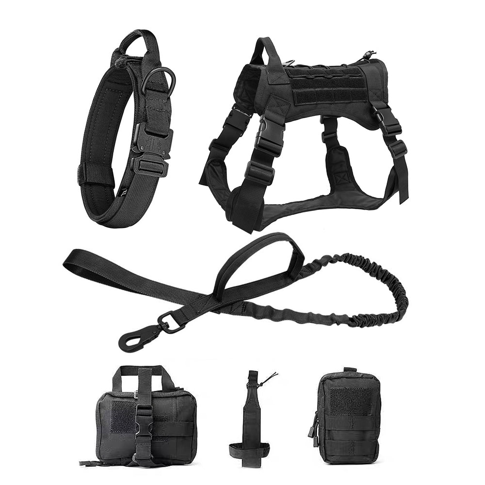 Ensemble Militaire - Harnais et Laisse pour Chien